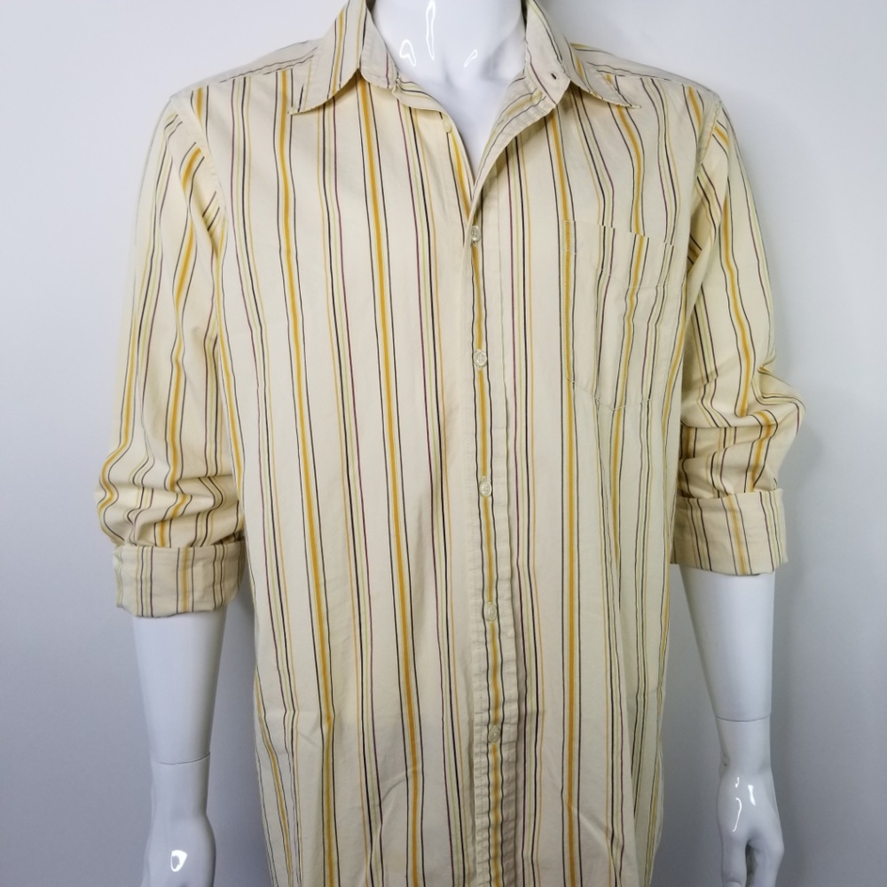 Lucky Brand Dungarees America Striped Dress Shirt
